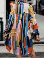 Midi Jurk met Geometrisch Patroon - Group8 - Jurkjes.co