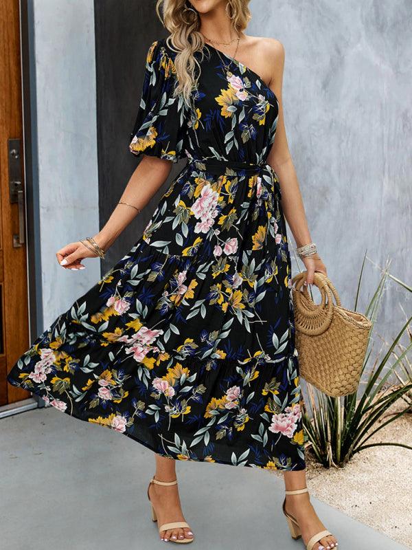 Midi Jurk met Geometrisch Patroon - Maxi Dresses - Jurkjes.co