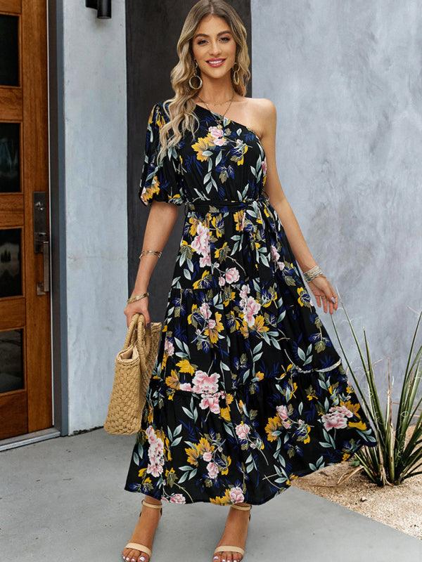 Midi Jurk met Geometrisch Patroon - Maxi Dresses - Jurkjes.co