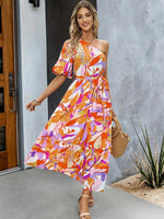 Midi Jurk met Geometrisch Patroon - Maxi Dresses - Jurkjes.co