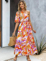 Midi Jurk met Geometrisch Patroon - Maxi Dresses - Jurkjes.co