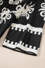 Midi Jurk met Geometrisch Patroon - Midi Dresses - Jurkjes.co