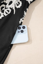 Midi Jurk met Geometrisch Patroon - Midi Dresses - Jurkjes.co