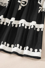 Midi Jurk met Geometrisch Patroon - Midi Dresses - Jurkjes.co