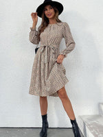 Midi Jurk met Geometrisch Patroon - Midi Dresses - Jurkjes.co