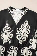 Midi Jurk met Geometrisch Patroon - Midi Dresses - Jurkjes.co