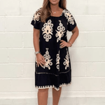 Midi-jurk met Geometrisch Patroon - Women Summer Dress - Jurkjes.co