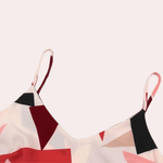 Midi Jurk met Geometrisch Patroon - Women Summer Dress - Jurkjes.co