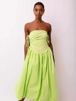 Midi Jurk met Halterhals en Uitlopende Rok - Midi Dresses - Jurkjes.co