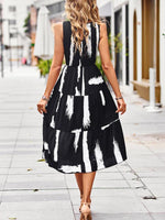 Midi Jurk met Hoge Hals en Bloemenprint - Group5 - Jurkjes.co