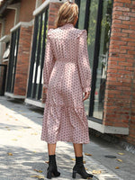 Midi Jurk met Hoge Hals en Polka Dots - Group8 - Jurkjes.co