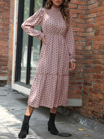 Midi Jurk met Hoge Hals en Polka Dots - Group8 - Jurkjes.co