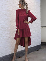 Midi Jurk met Hoog-Laag Zoom - Midi Dresses - Jurkjes.co