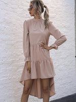 Midi Jurk met Hoog-Laag Zoom - Midi Dresses - Jurkjes.co