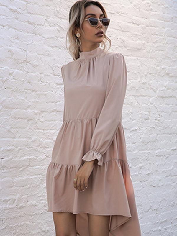 Midi Jurk met Hoog-Laag Zoom - Midi Dresses - Jurkjes.co