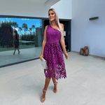 Midi Jurk met Kantdetails - Dresses - Jurkjes.co