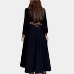 Midi Jurk met Klassieke Kraag - Women Summer Dress - Jurkjes.co