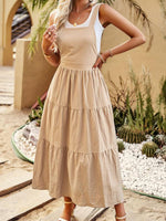 Midi Jurk met Lagen en Verstelbare Bandjes - Maxi Dresses - Jurkjes.co