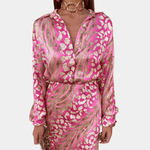 Midi-jurk met Luxueus Patroon - CB - Dresses - Jurkjes.co