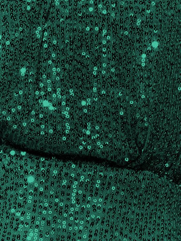 Midi Jurk met One-Shoulder en Pailletten - Midi Dresses - Jurkjes.co