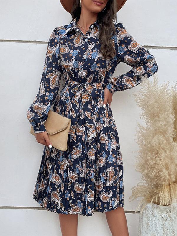 Midi Jurk met Paisley Bloemenprint - Group8 - Jurkjes.co