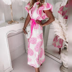 Midi-jurk met Paisley en Ruches - Dresses - Jurkjes.co