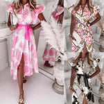 Midi-jurk met Paisley en Ruches - Dresses - Jurkjes.co