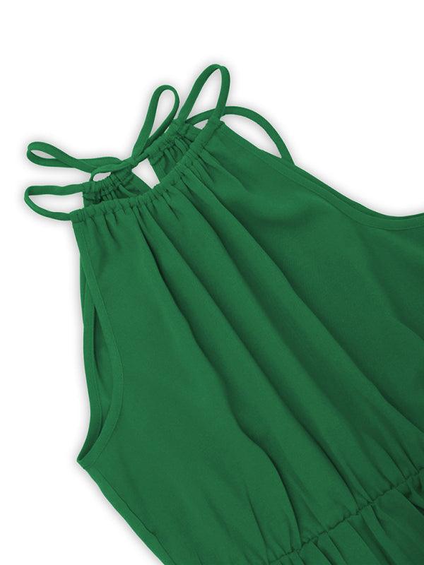 Midi Jurk met Plooirok en Ceintuur - Midi Dresses - Jurkjes.co