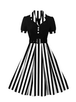 Midi Jurk met Polka Dot Print - Mini Dresses - Jurkjes.co