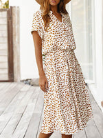 Midi Jurk met Polka Dots - Women Summer Dress - Jurkjes.co