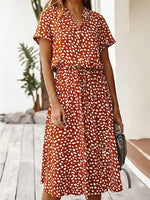 Midi Jurk met Polka Dots - Women Summer Dress - Jurkjes.co