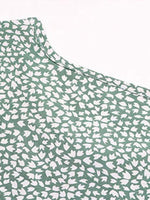 Midi Jurk met Ronde Hals en Bloemenprint - Maxi Dresses - Jurkjes.co