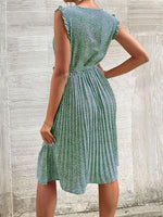 Midi Jurk met Ronde Hals en Bloemenprint - Maxi Dresses - Jurkjes.co