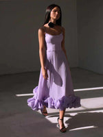 Midi Jurk met Ruches en Bloemenprint - Maxi Dresses - Jurkjes.co