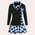 Midi-jurk met Ruitmotief en Knopen - Dresses - Jurkjes.co