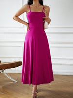 Midi Jurk met Spaghetti Bandjes - Mini Dresses - Jurkjes.co