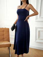 Midi Jurk met Spaghetti Bandjes - Mini Dresses - Jurkjes.co