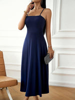 Midi Jurk met Spaghetti Bandjes - Mini Dresses - Jurkjes.co