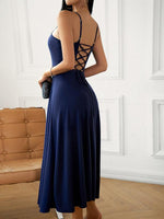 Midi Jurk met Spaghetti Bandjes - Mini Dresses - Jurkjes.co