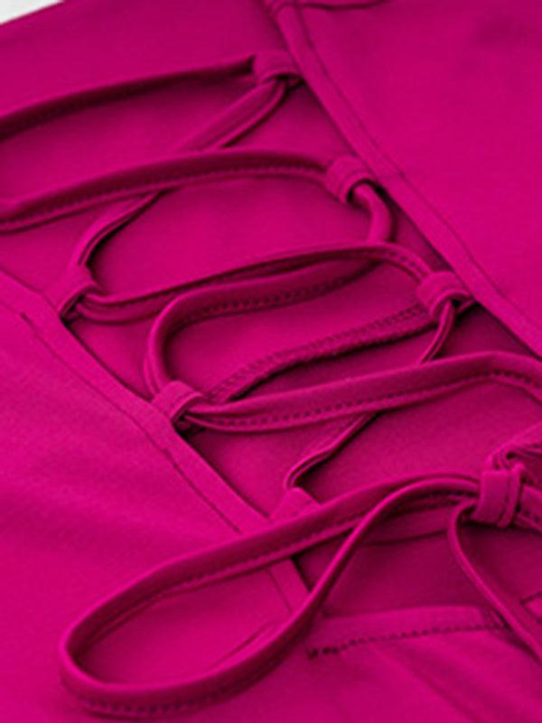 Midi Jurk met Spaghetti Bandjes - Mini Dresses - Jurkjes.co