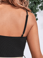 Midi Jurk met Spaghettibandjes en Strepen - Midi Dresses - Jurkjes.co