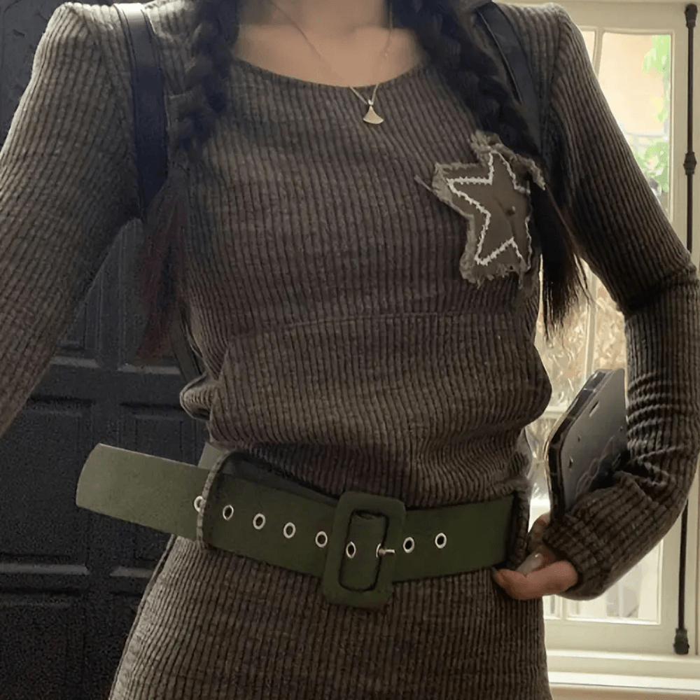 Midi Jurk met Sterrenpatroon - Women Summer Dress - Jurkjes.co