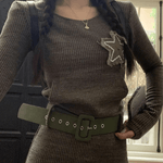 Midi Jurk met Sterrenpatroon - Women Summer Dress - Jurkjes.co