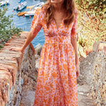 Midi Jurk met Stijlvol Patroon - Dresses - Jurkjes.co