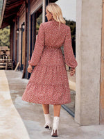 Midi Jurk met Strikceintuur en Bloemenprint - Maxi Dresses - Jurkjes.co