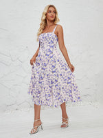 Midi Jurk met Strikdetail en Bloemenprint - Midi Dresses - Jurkjes.co