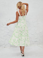 Midi Jurk met Strikdetail en Bloemenprint - Midi Dresses - Jurkjes.co