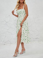 Midi Jurk met Strikdetail en Bloemenprint - Midi Dresses - Jurkjes.co