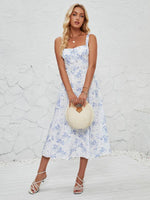 Midi Jurk met Strikdetail en Bloemenprint - Midi Dresses - Jurkjes.co