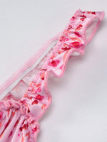 Midi Jurk met Sweetheart Hals en Bloemenprint - Midi Dresses - Jurkjes.co